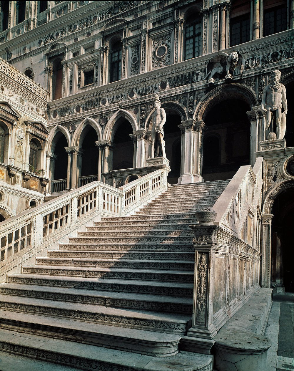 View of the Scala dei Giganti Leading to the Entrance of the Ducal Palace