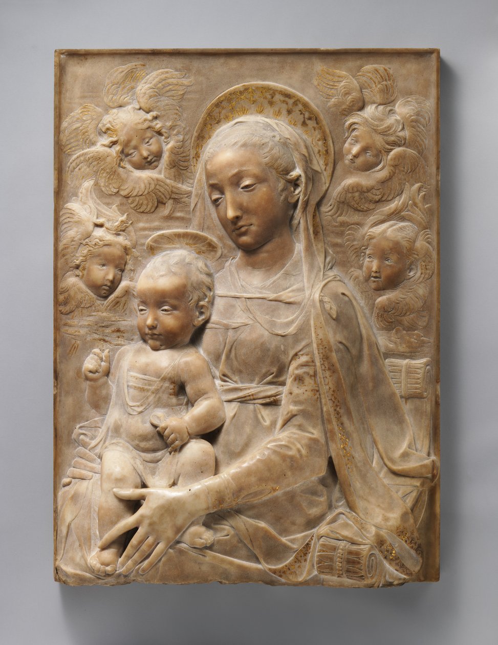 Madonna and Child with Angels by Antonio Rossellino