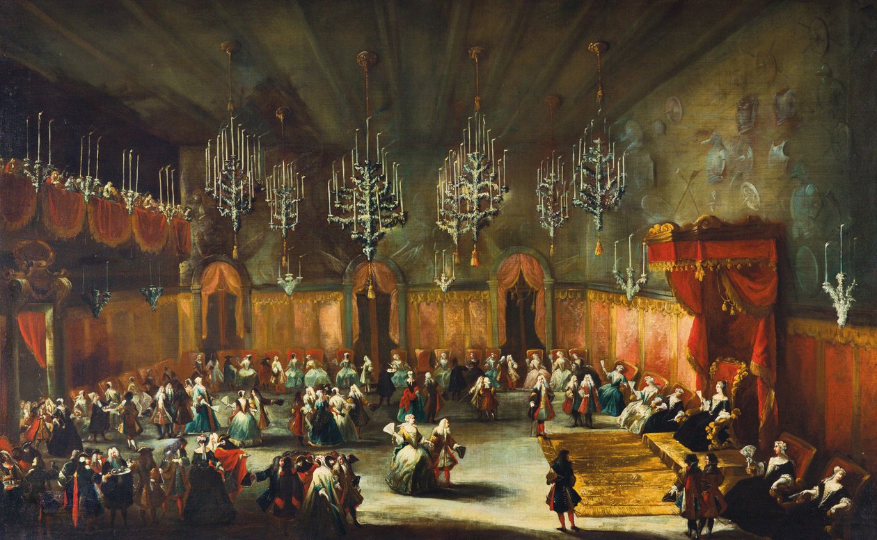 Ball in Honor of Anna Maria Luisa de Medici, Electress of the Palatinate by Antonio Stom