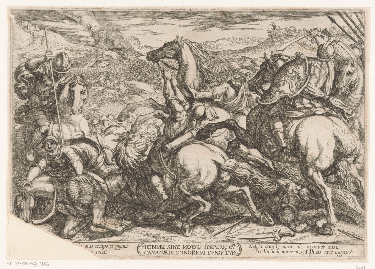 The Israelites Defeated by the Canaanites for Disobeying Moses (Old Testament Battle Scenes) by Antonio Tempesta