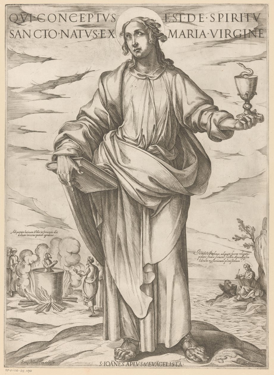 Saint John (Christ, Mary, and the Apostles) by Antonio Tempesta