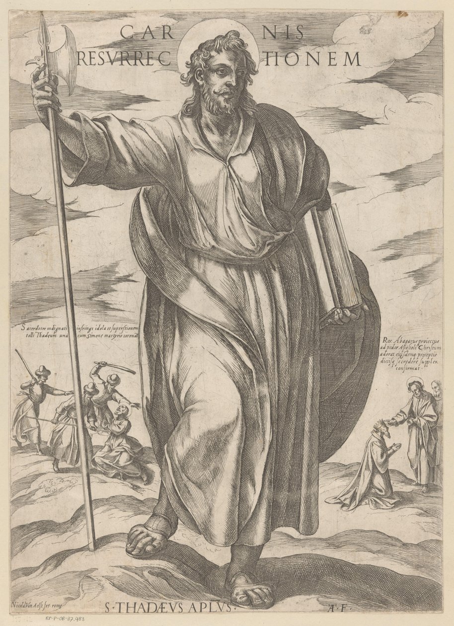 Saint Jude Thaddeus (Christ, Mary, and the Apostles) by Antonio Tempesta