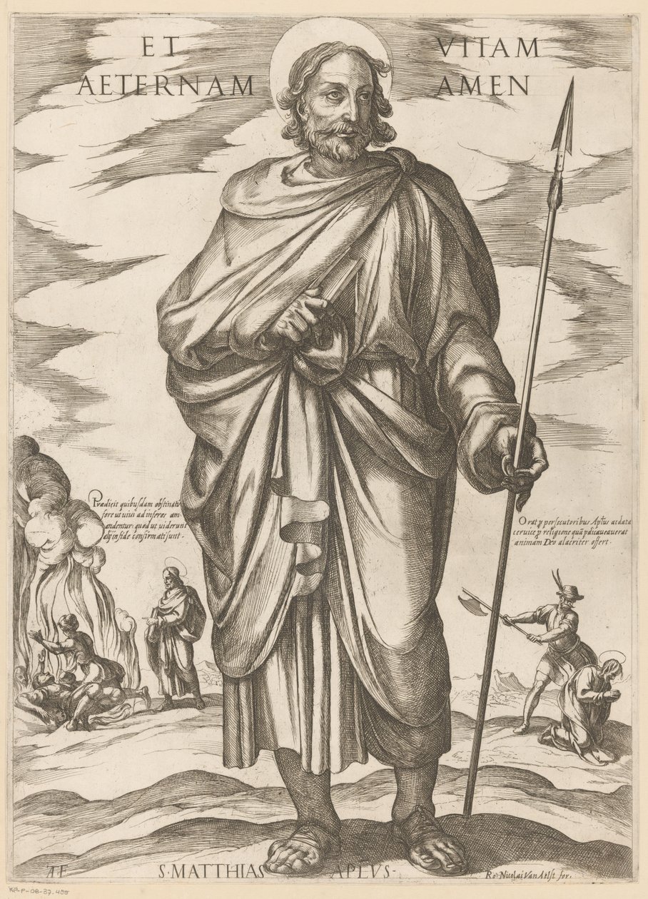 Saint Matthias (Christ, Mary, and the Apostles) by Antonio Tempesta