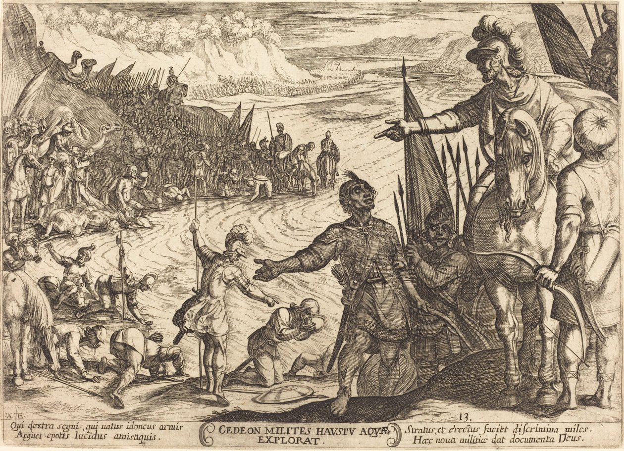 Gideon Chooses His Soldiers by Antonio Tempesta