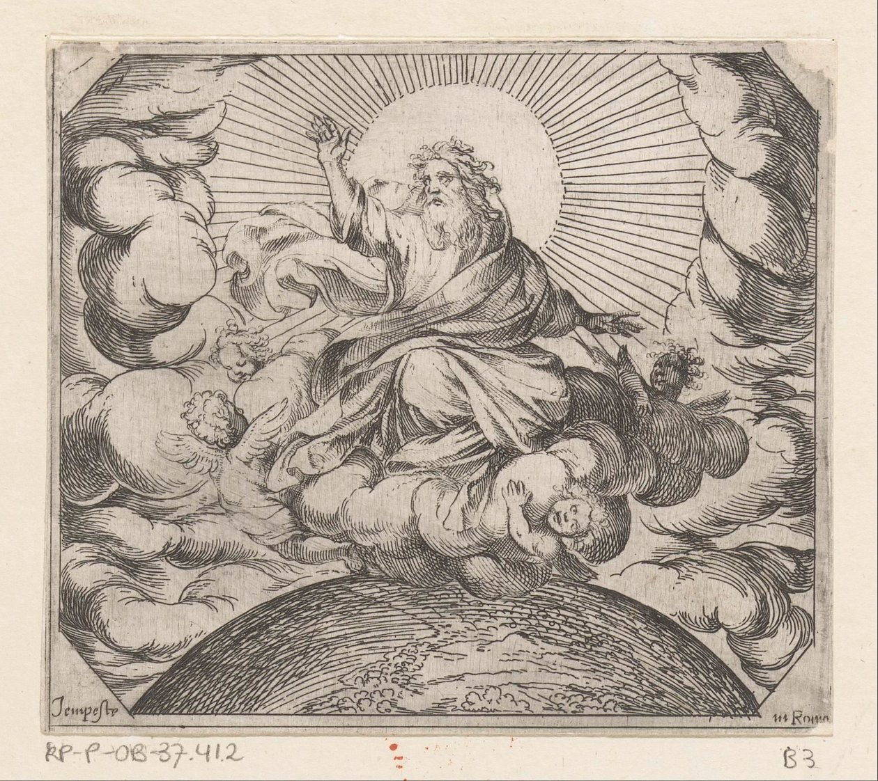 God Separates Land and Water by Antonio Tempesta