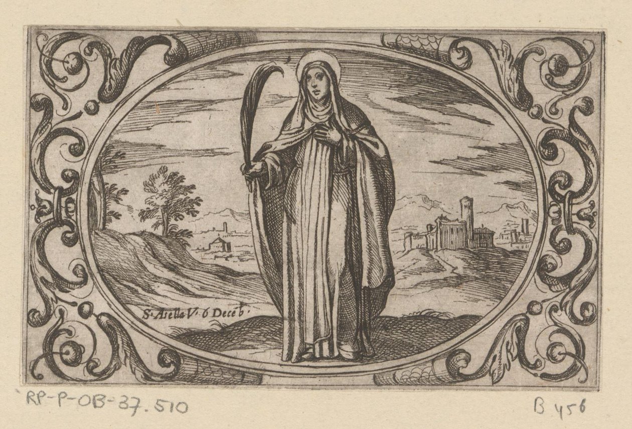 Saint Asella (series title: Roman Martyr Virgins) by Antonio Tempesta