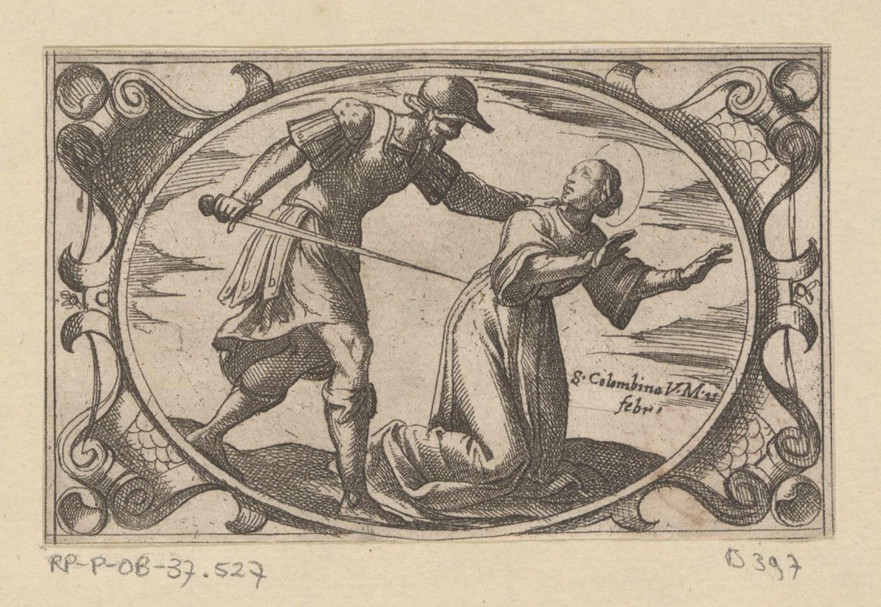 St. Columbina, Daughter of St. Austerius by Antonio Tempesta