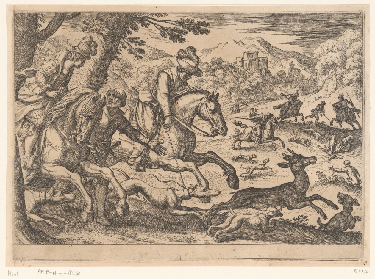 Deer Hunt by Antonio Tempesta