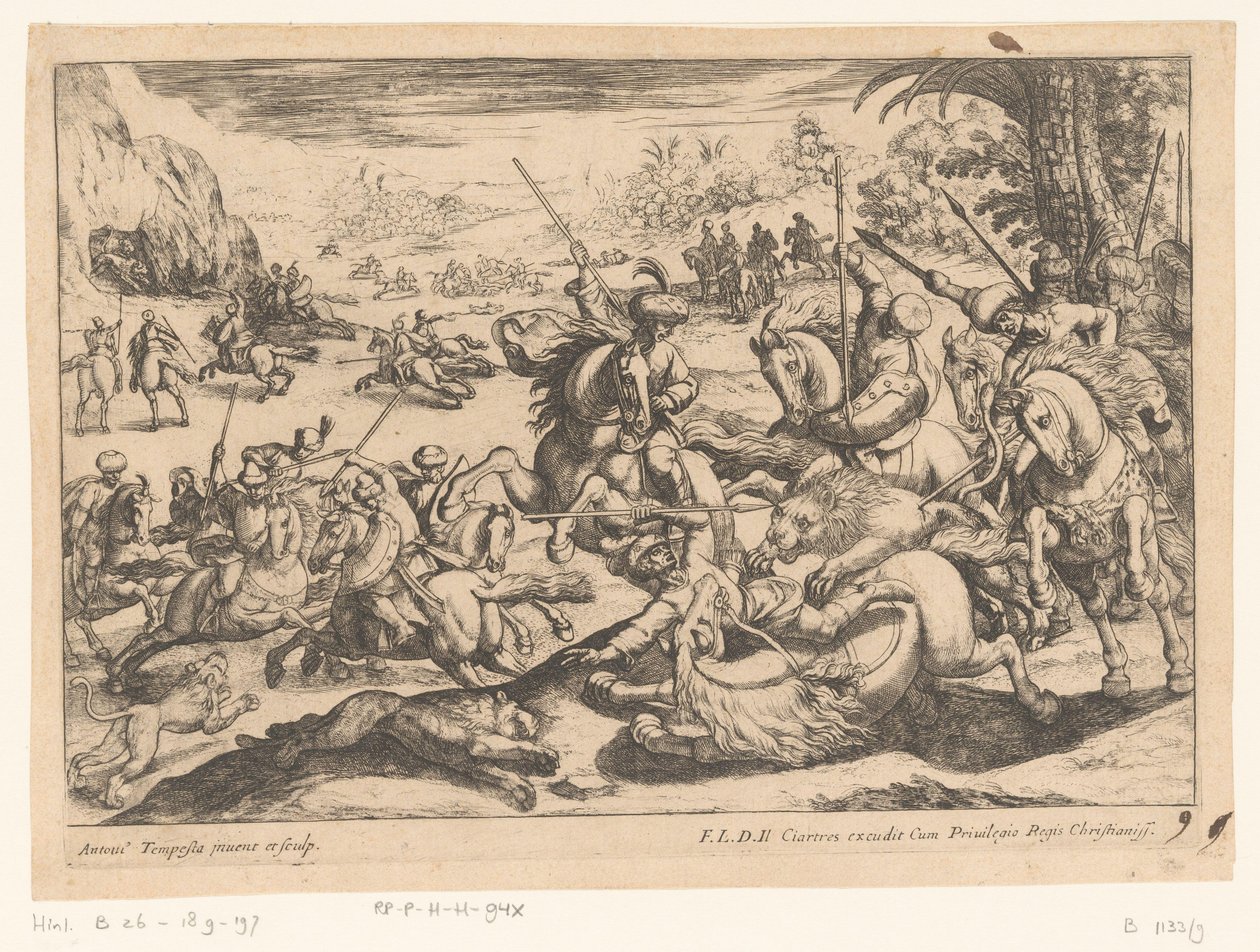 Lion Hunt by Antonio Tempesta