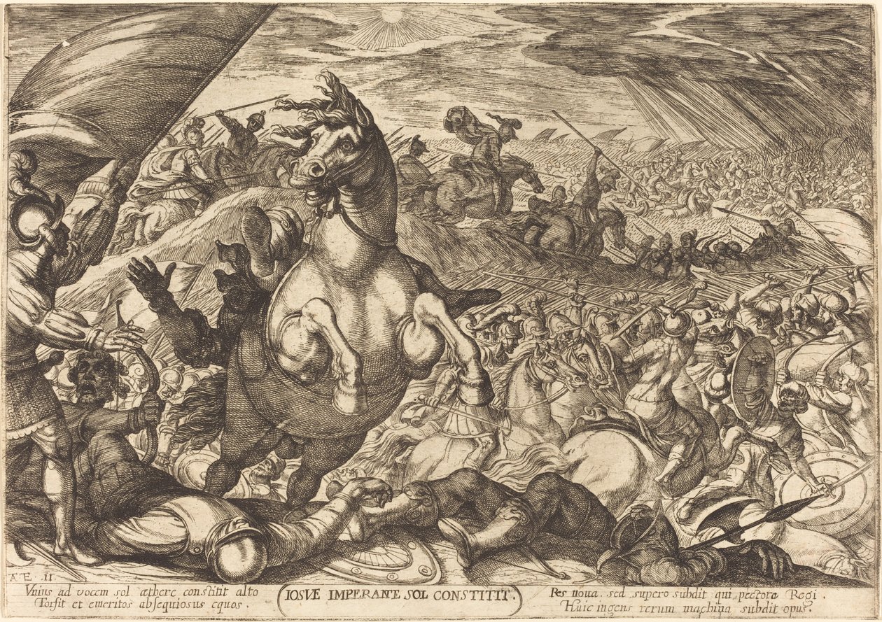 Joshua Ordering the Sun to Stop by Antonio Tempesta