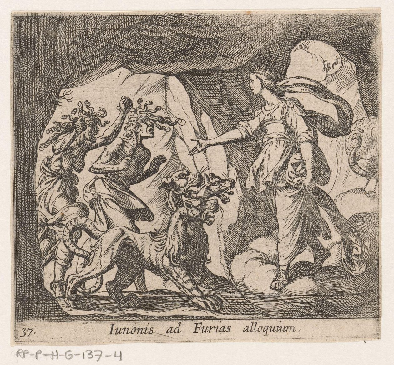 Juno and the Furies at the Gates of Hades by Antonio Tempesta