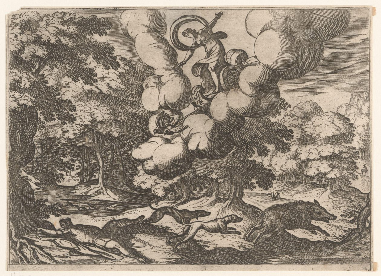 Landscape with the Death of Adonis by Antonio Tempesta