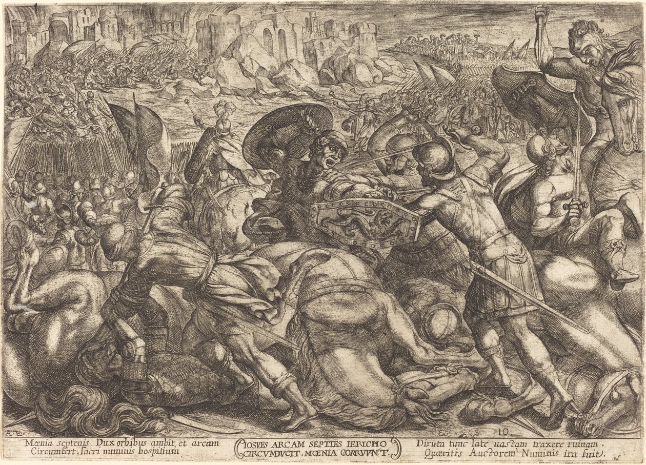 The Taking of the City of Jericho by Antonio Tempesta