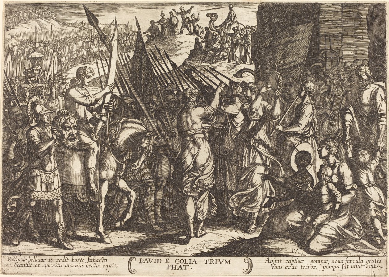 The Triumph of David over Goliath by Antonio Tempesta