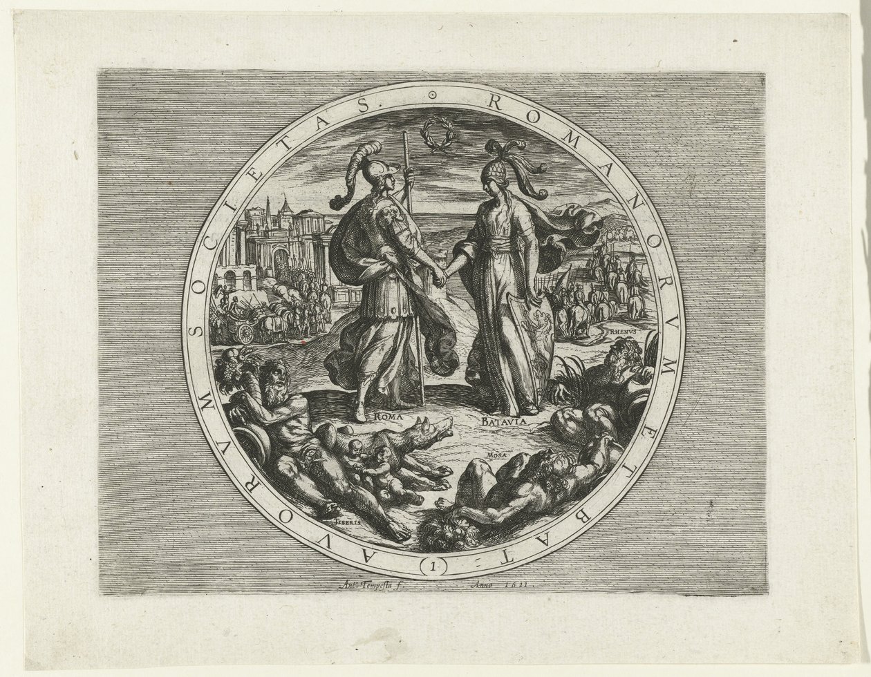 Title Page for the Series The Batavian Rebellion, 69-70 The Batavian Rebellion (series title) by Antonio Tempesta