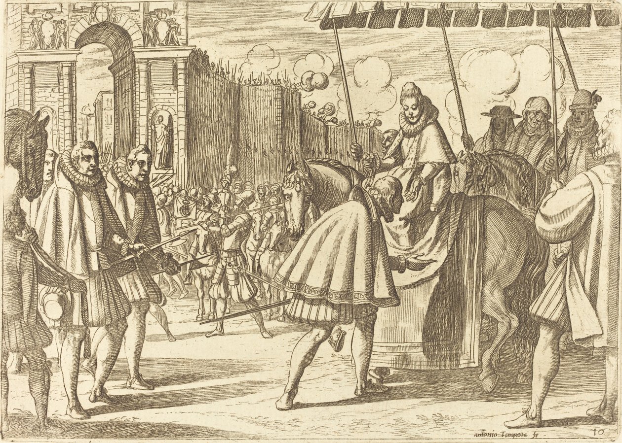 Triumphal Entry of Margaret of Austria by Antonio Tempesta