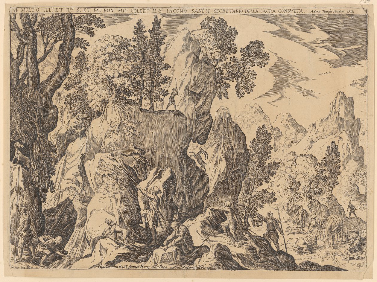 Hunting of Aries and Capricorn by Antonio Tempesta