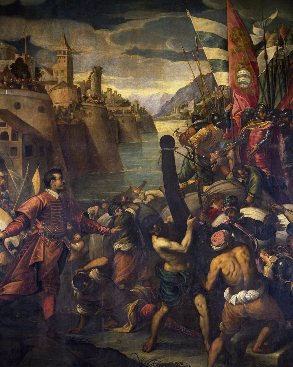 Venetians and Crusaders conquering Tyre by Antonio Vassilacchi
