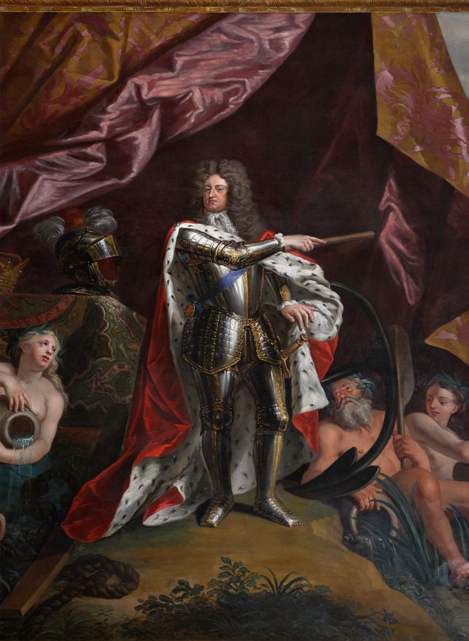 George, Prince of Denmark, as Lord High Admiral of England (detail) by Antonio Verrio