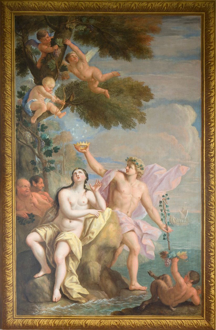 North elevation mural depicting Bacchus and Ariadne, The Banqueting House by Antonio Verrio