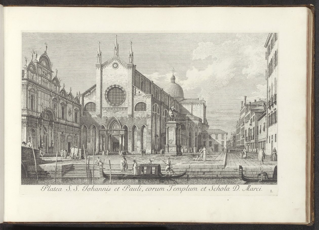 View of the Church of Santi Giovanni e Paolo in Venice by Antonio Visentini