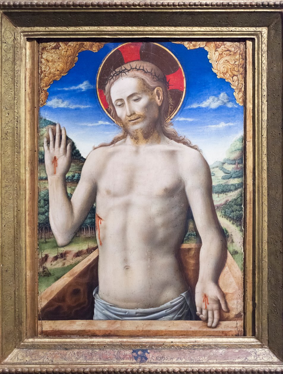 Christ in the Sarcophagus by Antonio Vivarini