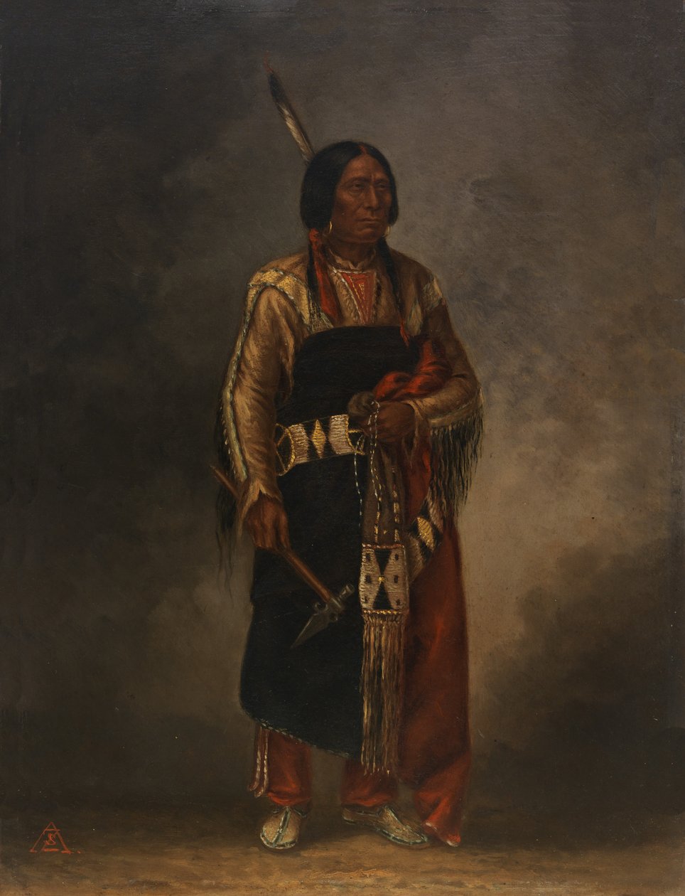 Mak-phe-ah-luta Red Cloud, ca. 1887 by Antonio Zeno Shindler