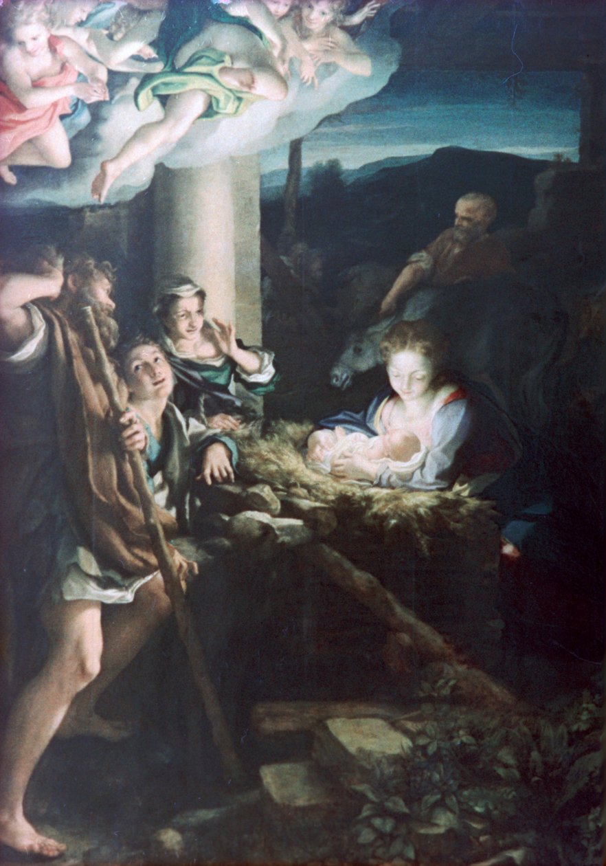 Nativity Scene by Antonio da Correggio