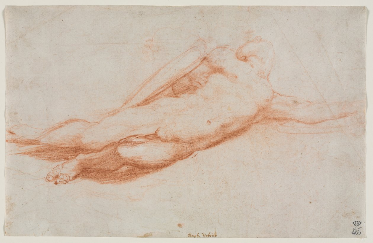 Study of a Fallen Soldier possibly the Conversion of Saul (detail), c. 1525 by Antonio da Correggio