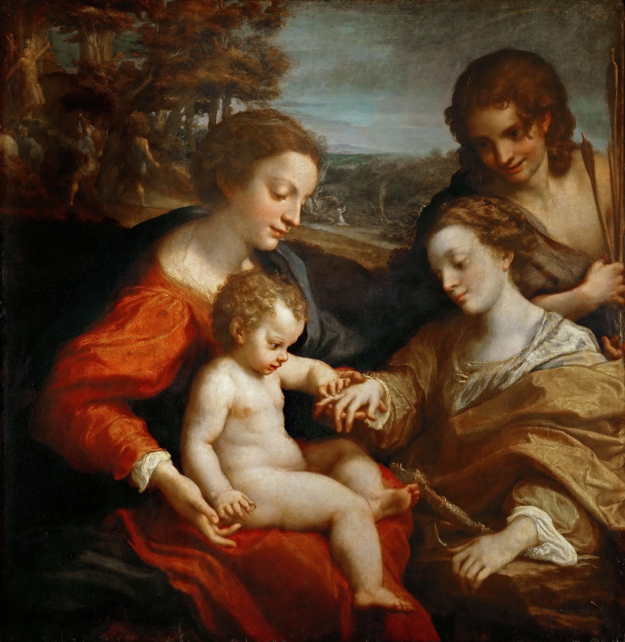 The Mystical Marriage of Saint Catherine by Antonio da Correggio