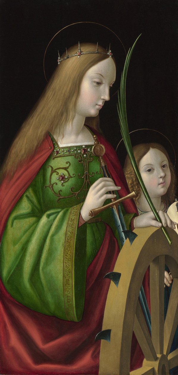 Saint Catherine of Alexandria (Painting by Antonio Solario, c. 1502-1518) by Antonio da Solario