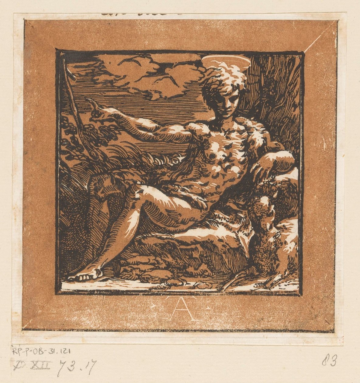 John the Baptist in the Wilderness by Antonio da Trento
