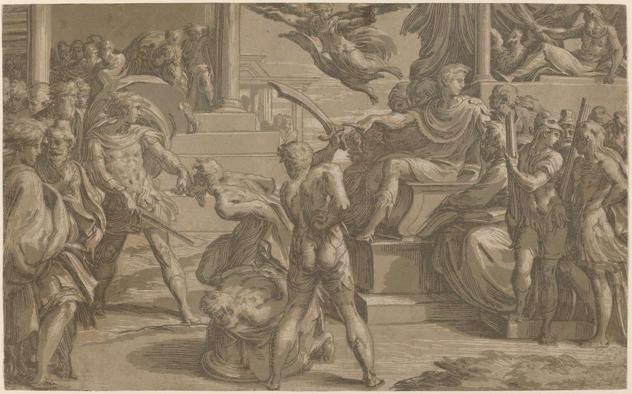 The Martyrdom of Saints Peter and Paul, c. 1530 by Antonio da Trento