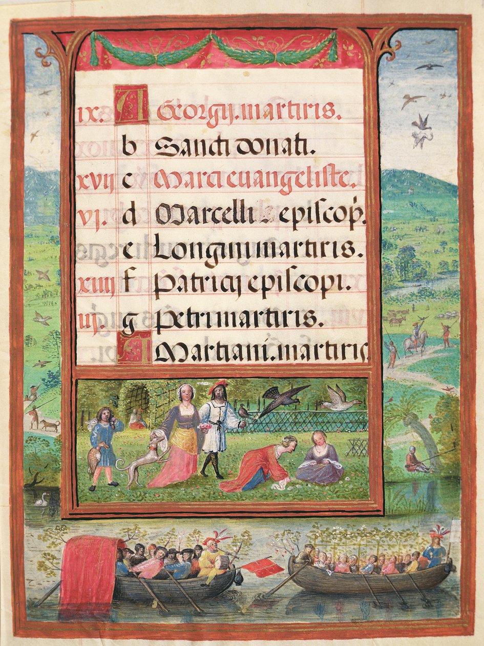 The Month of April, Miniatures from 