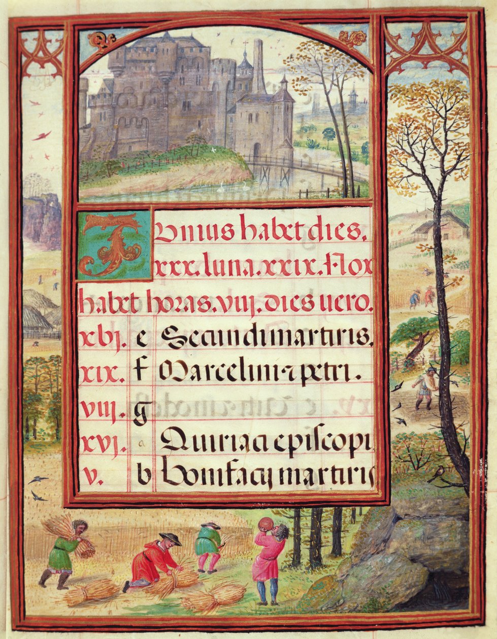 The Month of June, Miniatures from 