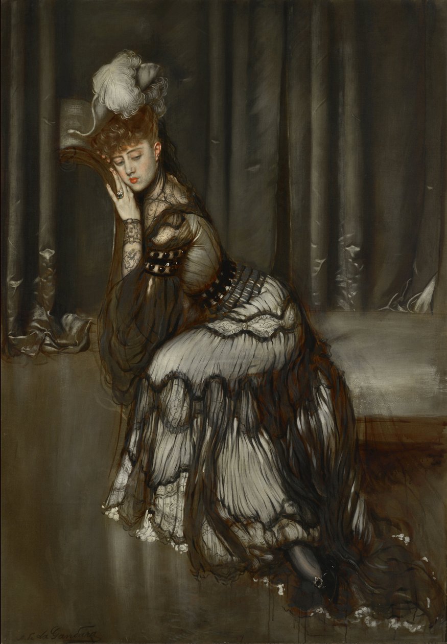 Portrait of Madame Salvator by Antonio de la Gandara