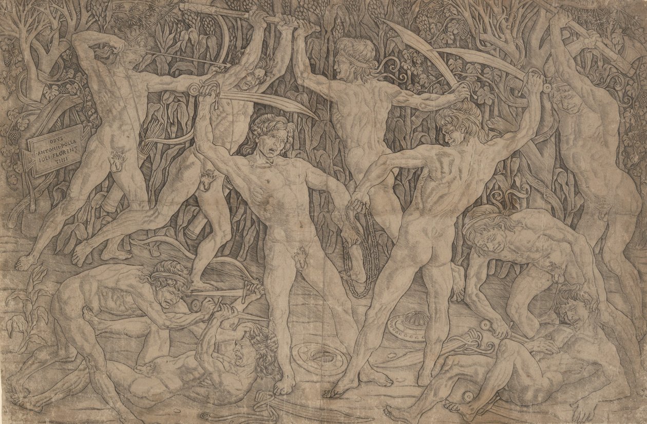 Battle of the Naked Men, ca. 1470-90 by Antonio Pollaiuolo