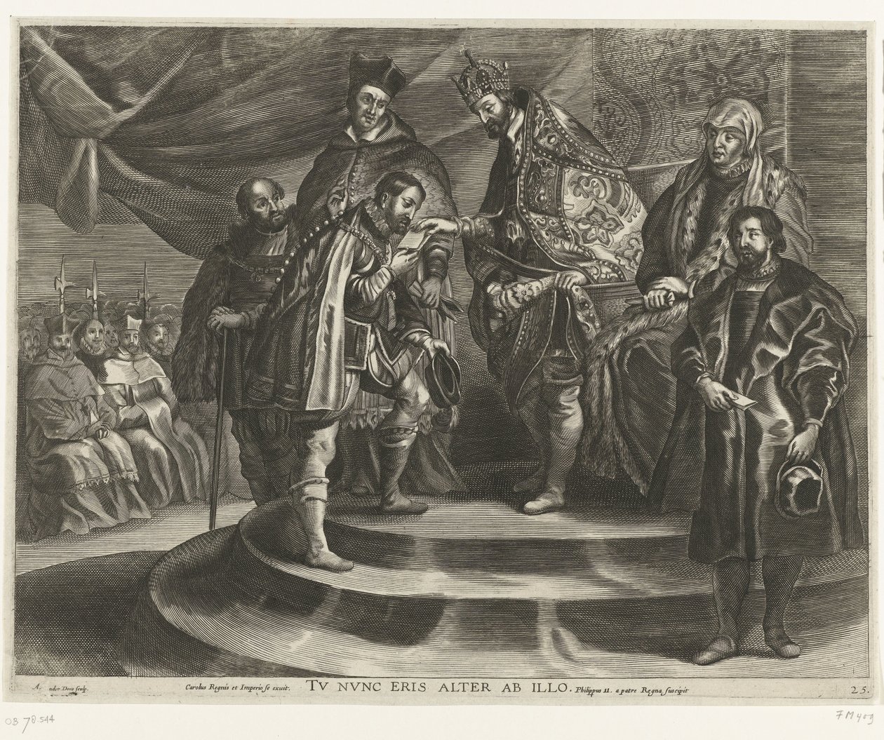Abdication of Charles V; Entry of Ferdinand into Ghent in 1635 by Antony van der Does