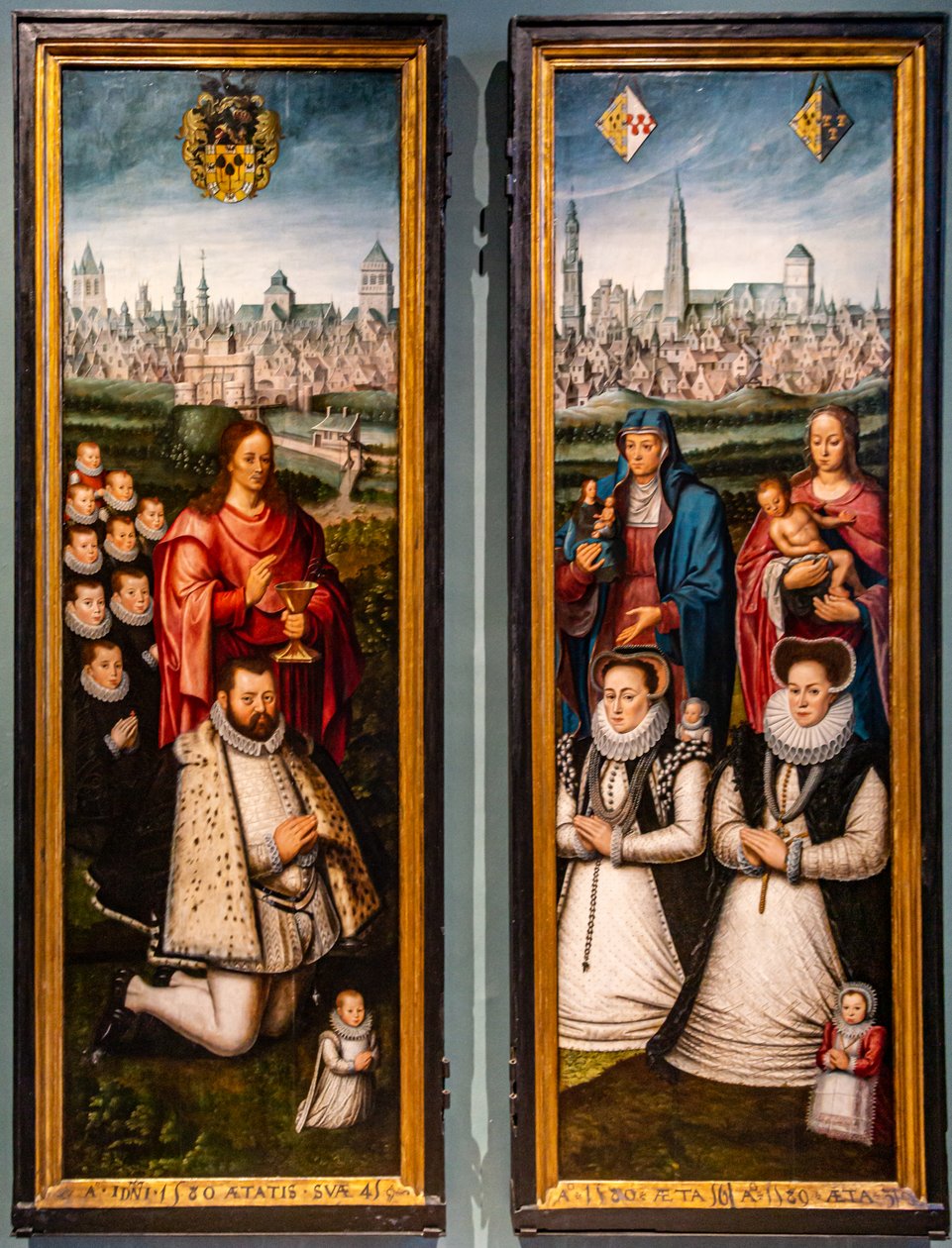 Portraits of Juan II Pardo and His Wives Anna Ingenieulandt and Maria Anchemann by Antoon Claeissens