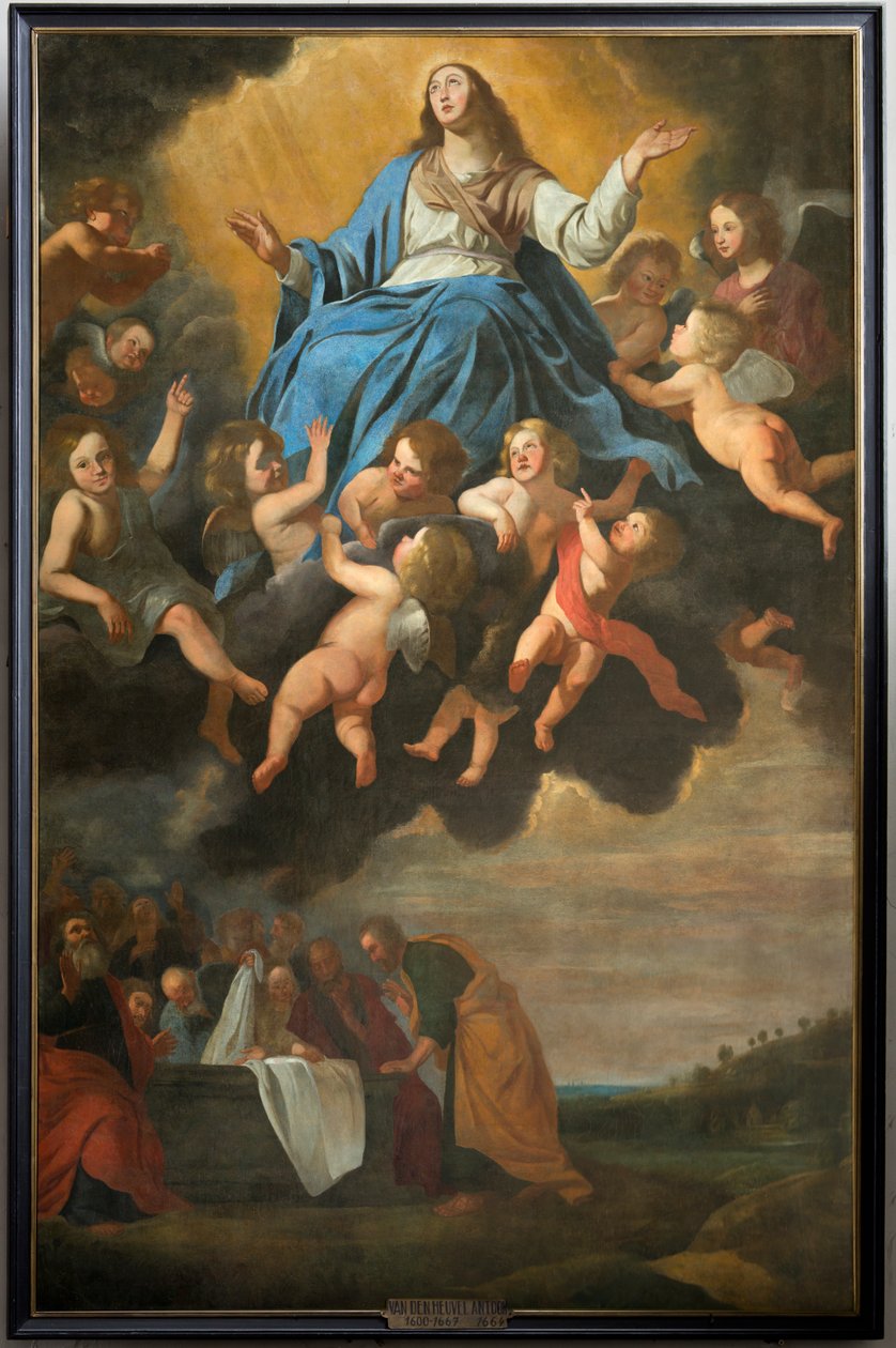 Parish Church (Sint-Eligius). Painting. Assumption of Mary. Antoon van den Heuvel. by Antoon van den Heuvel