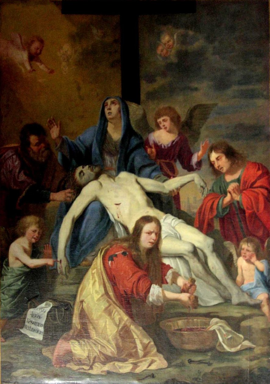 The Lamentation over the Dead Christ by Antoon van den Heuvel