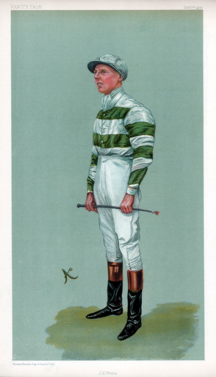 John Evelyn Watts, British Jockey by Ao