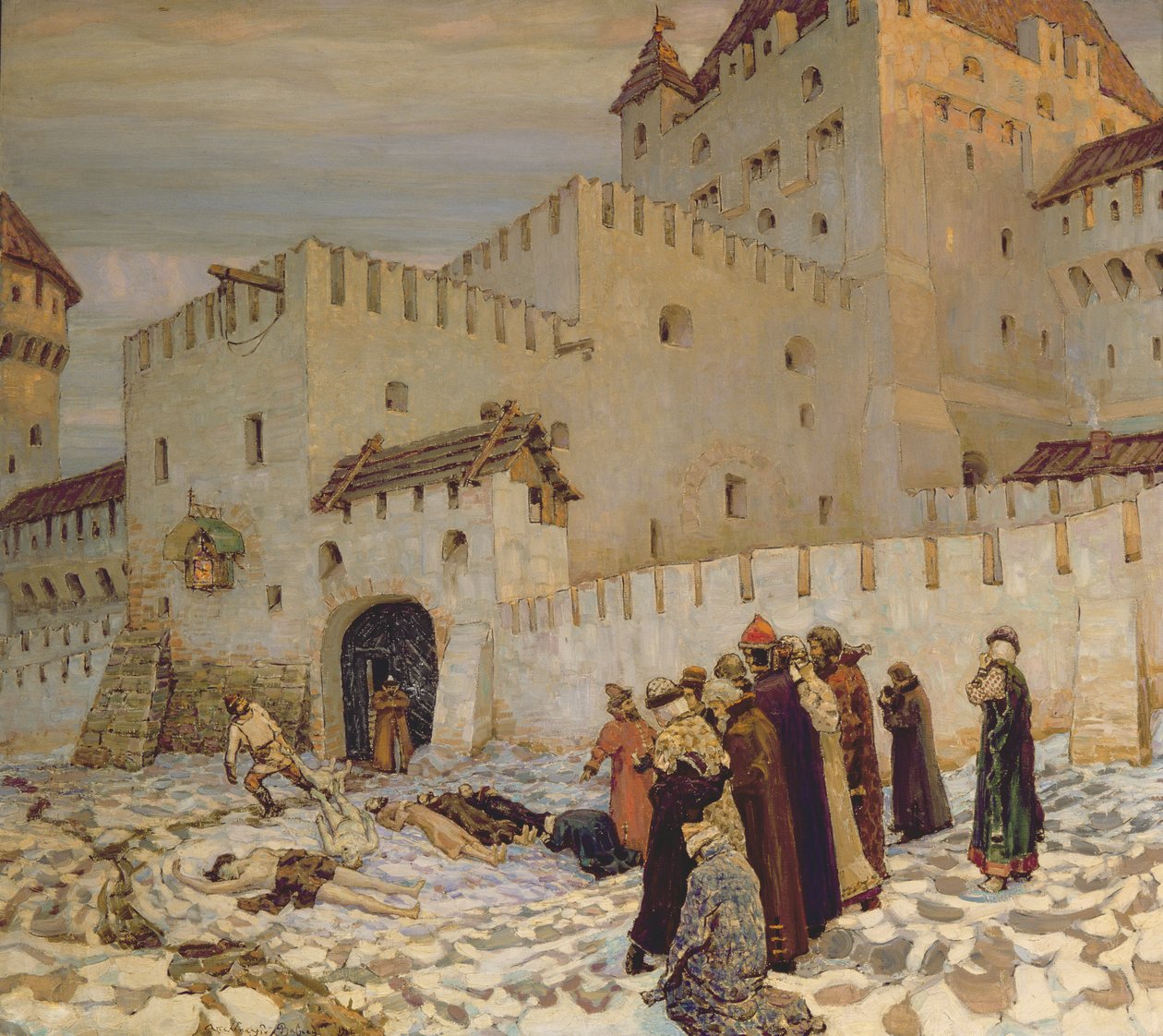 The Killing Ground (Reconstruction of Old Moscow) by Apollinari Mikhailovich Vasnetsov