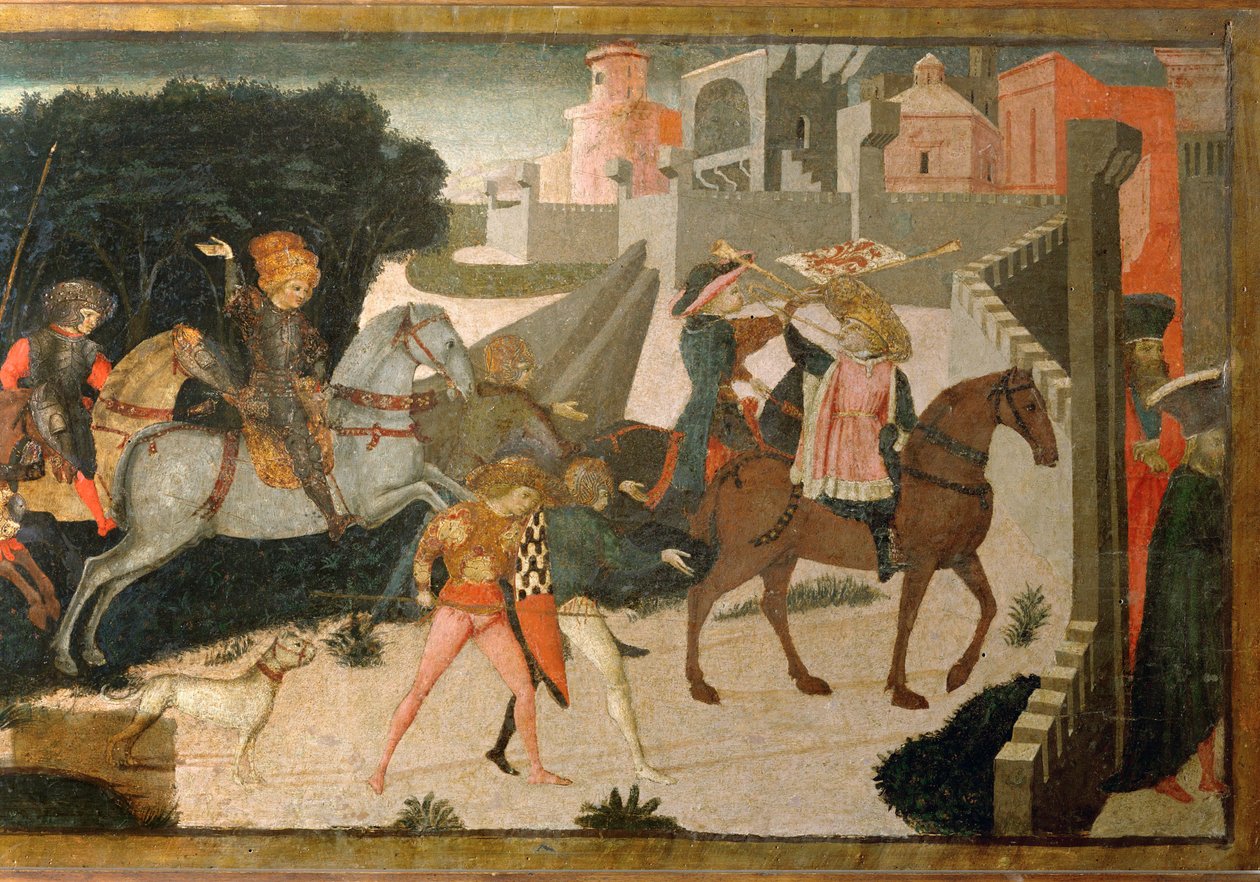 Entry of a Group of Cavaliers into a Town by Apollonio di Giovanni
