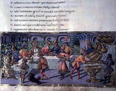 Banquet Scene, from the Aeneid by Apollonio di Giovanni di Tommaso