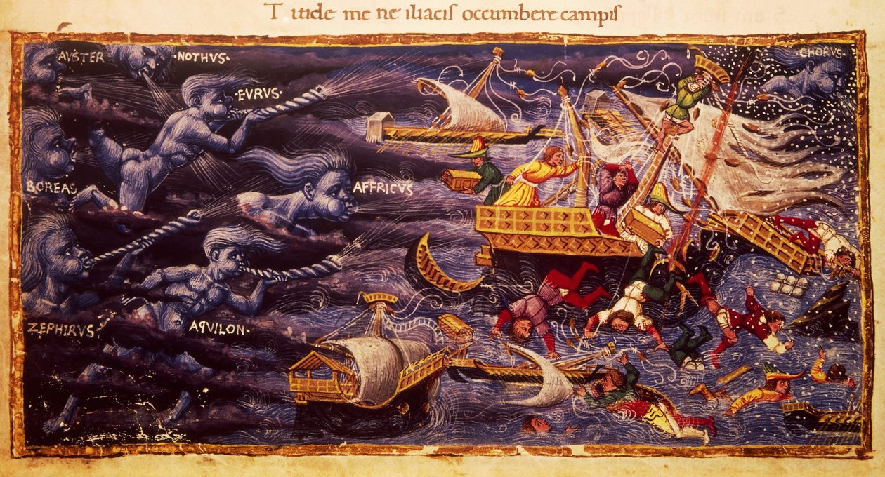 Virgilian Manuscript with Passage from Aeneid by Apollonio di Giovanni di Tommaso