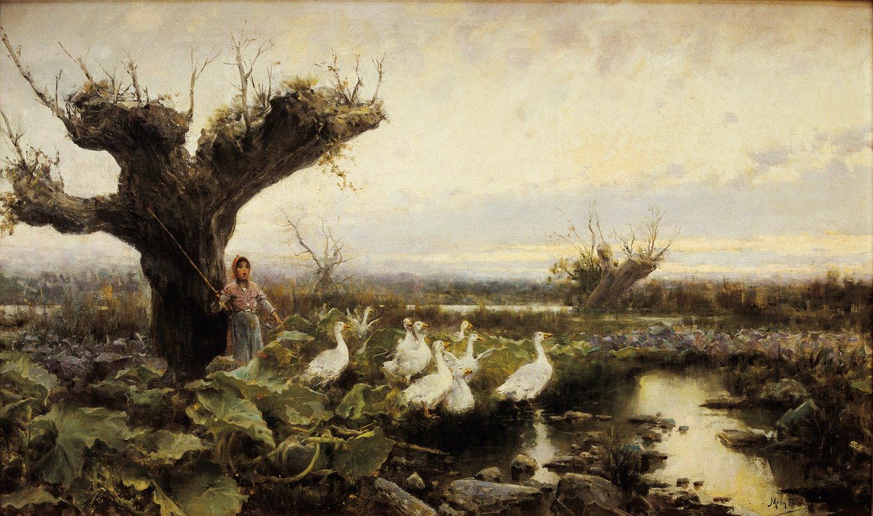 The little goose keeper by Arcadi Mas i Fondevila