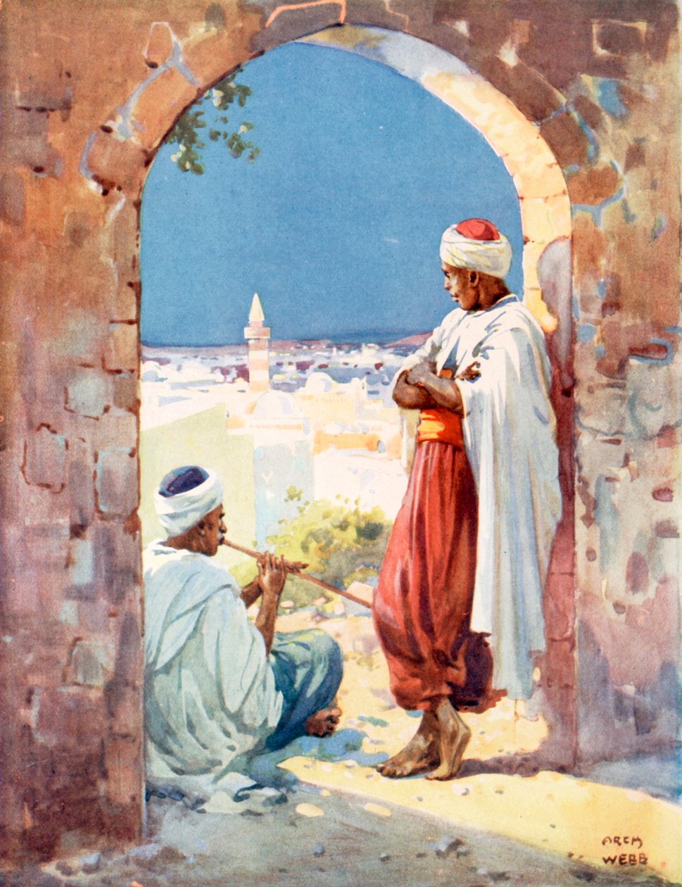 Music in a Gateway of the Olden World by Archibald Bertram (after) Webb