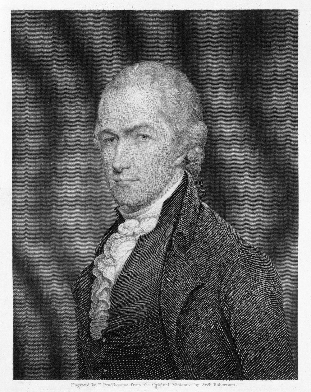 Alexander Hamilton engraved by John Francis Eugene Prud