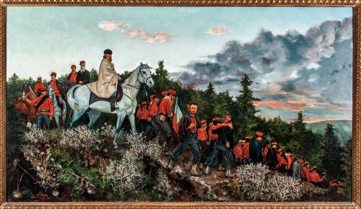 The Battle of Mentana Fought on 3 November 1867 by Archimede Tranzi